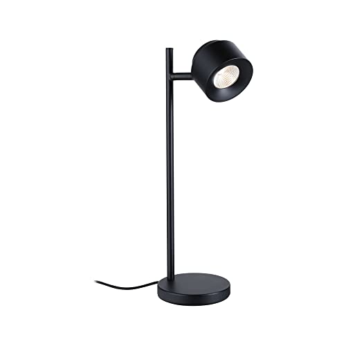 Paulmann 79782 LED Table Lamp Smart Home Zigbee Puric Pane Including 1x 4.5 Watt Dimmable Table Lamp Black Metal Plastic 2700 K