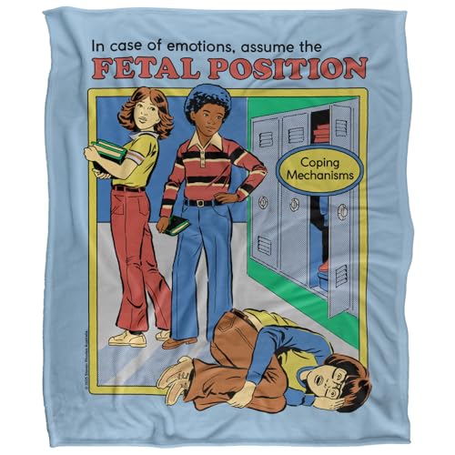 Steven Rhodes Assume The Fetal Position Silky Touch Super Soft Throw Blanket 152 X 127 Cm