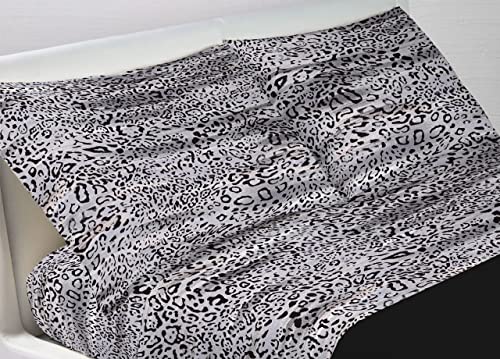 BIANCHERIAWEB WEB LINEN 100% Cotton Bedding Set, Maxi Double Bed Sheets, Safari Design
