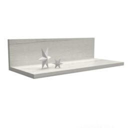 Mama Store Shelf Shelf 50 cm L Shaped for Wall, White Oak, 50 cm x 22 cm x 20 cm