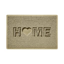 Nicoman LOVE at HOME Doormat 60x40cm - Honesty Beige｜Heavy Duty Non-Slip｜Indoor/Outdoor｜Entrance Barrier Dirt-Trapper Floor Mat｜Home Patio Garden Conservatory Door Mat｜Home Heart