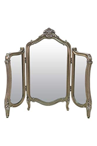 Framemaker Stunning Antique Design Free Standing Silver Dressing Table Mirror 2ft5 x 2ft10, M315