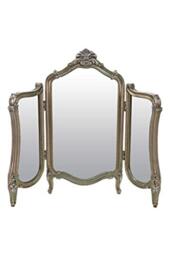 Framemaker Stunning Antique Design Free Standing Silver Dressing Table Mirror 2ft5 x 2ft10, M315