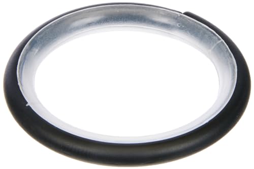 GARDINIA Curtain Rings for Curtain Rods with Diameter 16 mm - 20 mm, with Sliding Insert and Curtain Hooks, Pack of 10, Width 4 mm, Creta, Metal/Plastic, Matte Black
