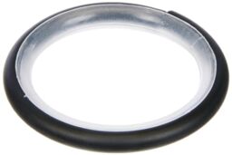 GARDINIA Curtain Rings for Curtain Rods with Diameter 16 mm - 20 mm, with Sliding Insert and Curtain Hooks, Pack of 10, Width 4 mm, Creta, Metal/Plastic, Matte Black