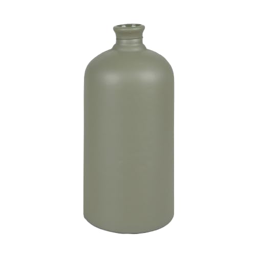 Natural Living Vase Sarah 7L Olive Recycled Glass D19XH42CM