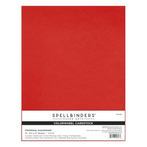 A4 Christmas Assortment ColorWheel Cardstock - 10 Sheets