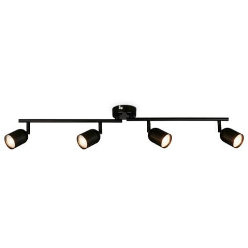 Briloner Ceiling lamp, Ceiling lamp, swivelling, Living Room lamp, Bedroom lamp, Kitchen lamp, Black
