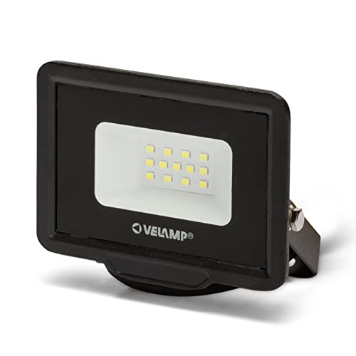 Velamp 10W Outdoor LED Floodlight, Security Light, Powerful Light Lamp Natural White Light (4000K), IP65 Waterproof Floodlight for Garden, Yard, Home….