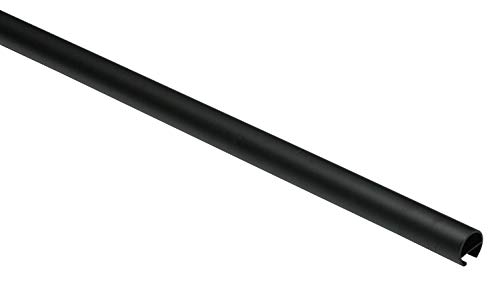 Gardinia 32237 Curtain Pole with Inner Rail I Diameter 16 mm Matt Black 160 cm