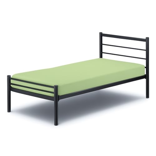 Cottington Lane 1 Piece Cot Size 33 x 75 Fitted Sheet Only, Brushed Microfiber Bottom Sheet Perfect for Narrow Twin, RV Bunk, Army Cots, Trifold Mattress, Camping Cot, Guest Bed Replacement, Sage