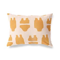 BonaMaison Decorative Cushion Cover, Orange-Off White Throw Pillow Covers, Home Decorative Pillowcases for Livingroom, Sofa, Bedroom, Size: 45X60 Cm - Designed and Manufactured in Turkey