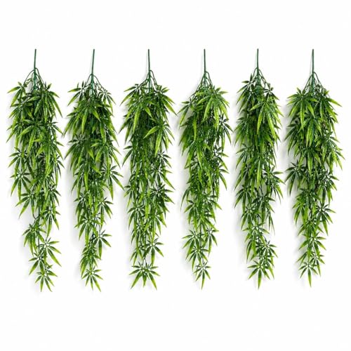 Multipack Leaf Design Artificial Hanging Plants