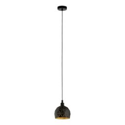 Eglo Pendant Light Roccaforte, Single-Bulb Hanging Lamp