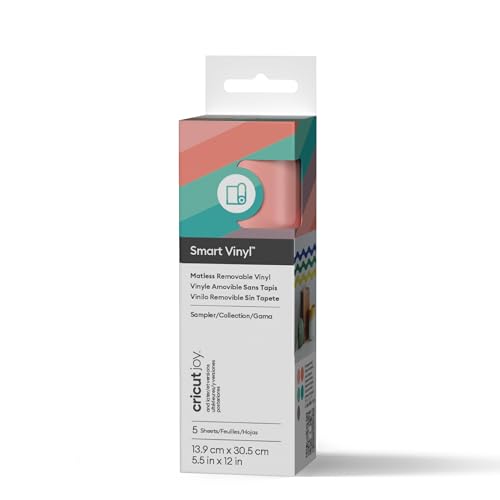 Cricut Smart Removable Vinyl, 5 Sheet Sampler, Hydrangeas, 13.9 x 30.4 cm, Ideal for Personalised Decals, Labels & DIY Crafts, Removes Without Residue for All Cricut Cutting Machines