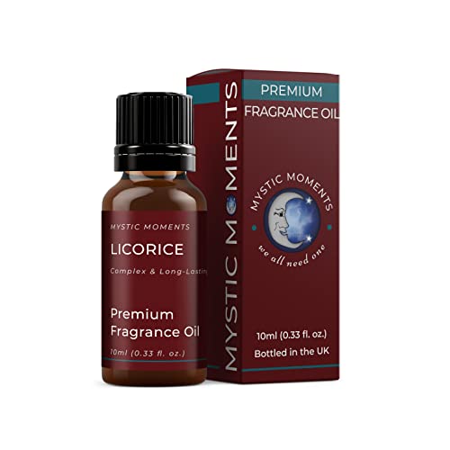 Mystic Moments - Licorice Fragrance Oil - 10ml - Licorice notes create a sweet liquorice scent for candles, soaps, wax melts and diffusers.