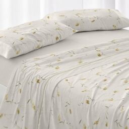 Burrito Blanco - Bedding Set - Bed 105 cm Design 052 - Ochre Color (105 x 190/200 cm.)