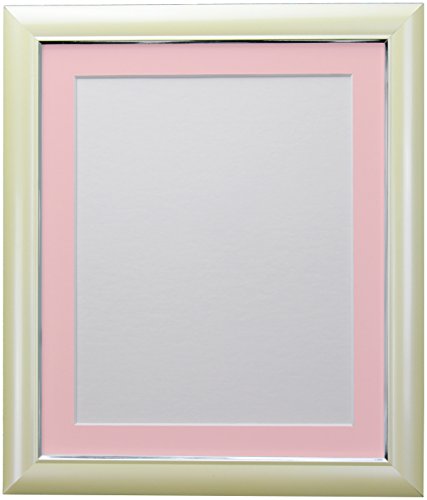 FRAMES BY POST Soda Picture Photo Frame, Plastic, Cream with Pink Mount, 30 x 24 Image Size 24 x 18 Inch