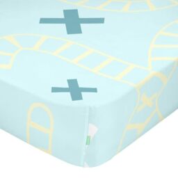 HappyFriday Fitted Sheet HAPPYNOIS Multicolor 105 x 200 x 32 cm