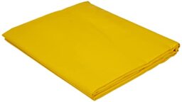 Today Saffron Yellow Cotton Pillowcase - Size 75x75 cm for a 60x60 cm pillow
