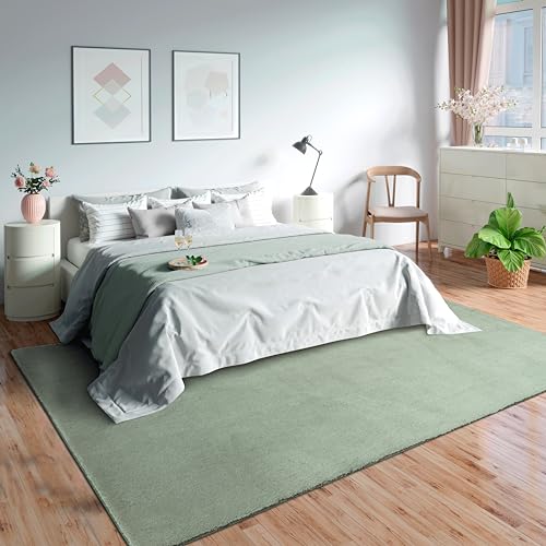 Mia's Teppiche Olivia Living Room/Bedroom Rug - washable - Green - 80 x 150 cm