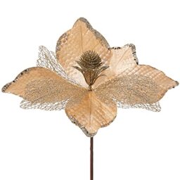 WeRChristmas Artificial Magnolia Christmas Tree Flower Decoration