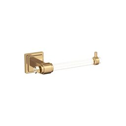 Amerock BH36061CCZ - Clear/Champagne Bronze Single Post Toilet Paper Holder - 7-1/16 in. (179 mm) Toilet Tissue Holder - Glacio - Bath Tissue Holder - Bathroom Hardware - Bath Accessories
