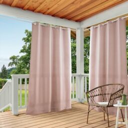 Exclusive Home Curtains Panel Pair, Polyester, Blush, 54x84