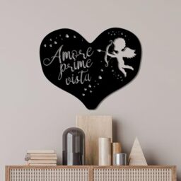 Stylish Black Decorative Metal Wall Accessory, 56 x 45 cm, 100% Metal, 1.5 mm Thickness, Perfect for Modern Home Decor & Art Display