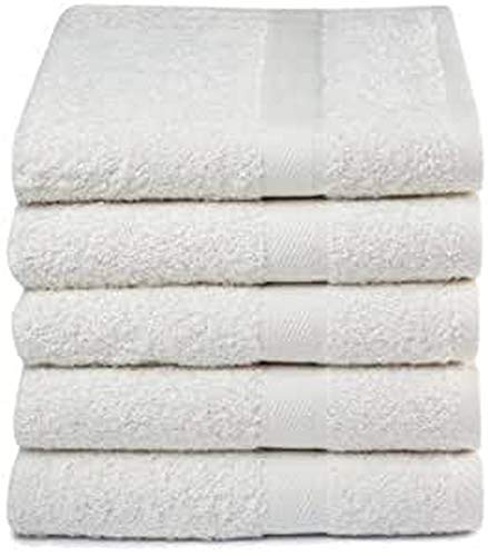 Lucca Hand Towels Natural Pack of 5, Cotton, 50 x 100 cm