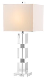 SAFAVIEH Modern Glass Table Lamp, in Clear