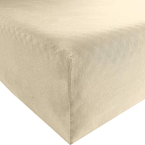 Bassetti 9235186 Fitted Sheet Plain 40/755 Cream Cotton/Elastane 140 x 200 cm 160 x 220 cm