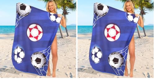 GC GAVENO CAVAILIA Extra Large Beach Towel for Adults - Quick Dry Microfibre Printed Beach Towels - Super Absorbent Beach Towel for Swim (180 x 100 cm) - (1 Piece) Soft, Sand Free,Lightweight - Multi