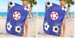 GC GAVENO CAVAILIA Extra Large Beach Towel for Adults - Quick Dry Microfibre Printed Beach Towels - Super Absorbent Beach Towel for Swim (180 x 100 cm) - (1 Piece) Soft, Sand Free,Lightweight - Multi