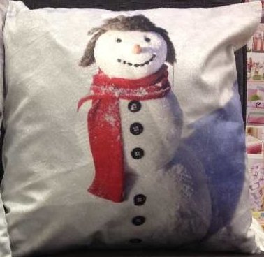 Rapport Home Snowman - Photographic Cushion Cover