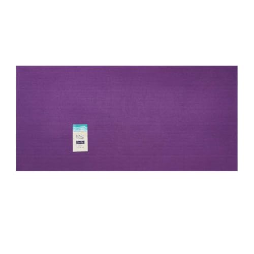 GC GAVENO CAVAILIA Luxury Microfiber Beach Towel Plain - Super Absorbent Sand Free Beach Towels - Soft, Quick Dry Towels for Adults - Compact, Lightweight (1 Piece) - (70 x 152 Cm) - Purple