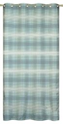 HomeMaison Curtain Jacquard Stripe, Polyester, blue, 240x140 cm