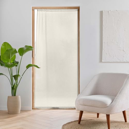 Douceur d'Int??rieur, Pug Linen Woven Curtain with Rod Pocket (90 x 200 cm)