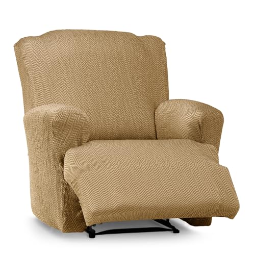 Eysa Luz Stretch Sofa Cover for Relax Recliner - Mustard Colour