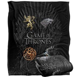 GAME OF THRONES Blanket, 152 x 127 cm, Chrome House Sigils, Silky Touch Super Soft Throw Blanket