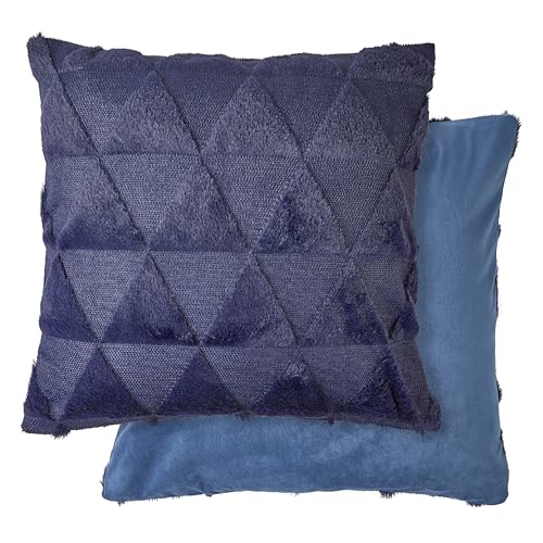 Emma Barclay Nyla Soft Touch Geometric Tufted Cushion Cover (Navy blue)