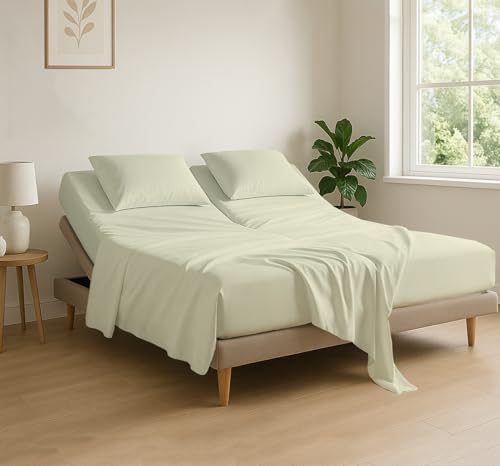 Cottingon Piece Flex Head King Sheet Set, Top 34 Inch Split