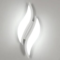 Goeco Indoor LED Wall Light, 12W 1350LM 6500K 29CM, White