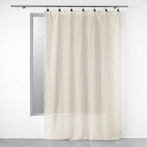 Douceur d'Intérieur, Linka Natural Voile Eyelet Curtain 140 x 240 cm