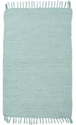 Theko - Dhurry Happy Cotton Flat Weave 100% Cotton Rug - Hand Woven - Colour: Mint - 40 x 60 cm