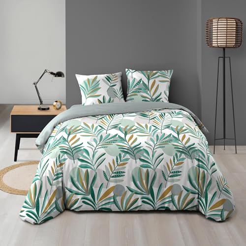 Douceur d'Intérieur, Louna 3-Piece Bed Linen Set (240 x 220 cm) Printed Microfibre
