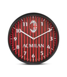 Seven A.C. MILAN Quartz Wall Clock with Continuous Movement, Official Product, Football Gift Idea for Children and Adults