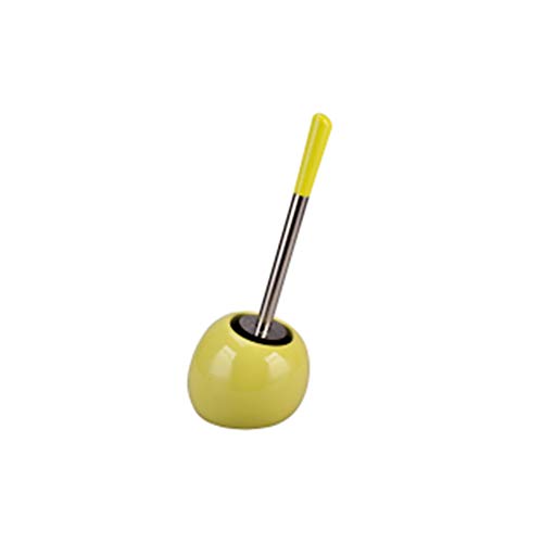 Ibergrif M33010G-JUNIOR, Green Ground Toilet Brush Holder, Bath Caddy with Brush, Plastic