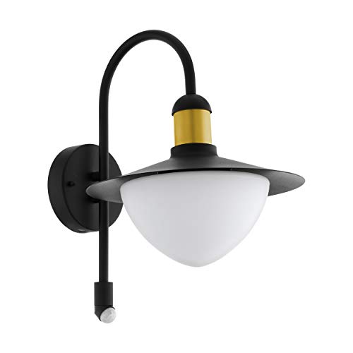 EGLO Outdoor Wall Lamp Sirmione, 1-flame exterior light with motion sensor