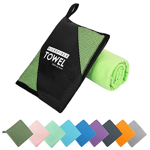 ZIUDBOC Microfiber Travel Towel, Quick Dry Camping & Gym Towel. Compact - Super Absorbent,Fast Drying,Lightweight,Soft,Suitable for Camping,Backpack,Gym,Swim, Yoga,Hiking